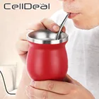 Набор из 3 чайных чашек с ложкой и кисточкой, 230 мл