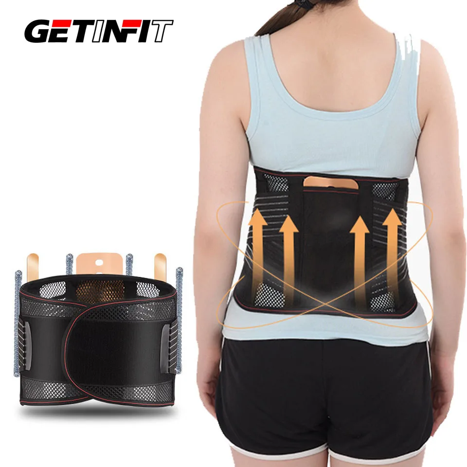 

Пояс для поддержки поясницы Getinfit, регулируемый межпозвоночный диск, грыжа, ортопедический медицинский корсет для облегчения боли