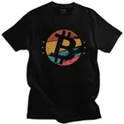 Мужская хлопковая футболка с коротким рукавом, Винтажный дизайн Биткоин, футболка BTC, криптовалюты, криптовалюты, блокчейн