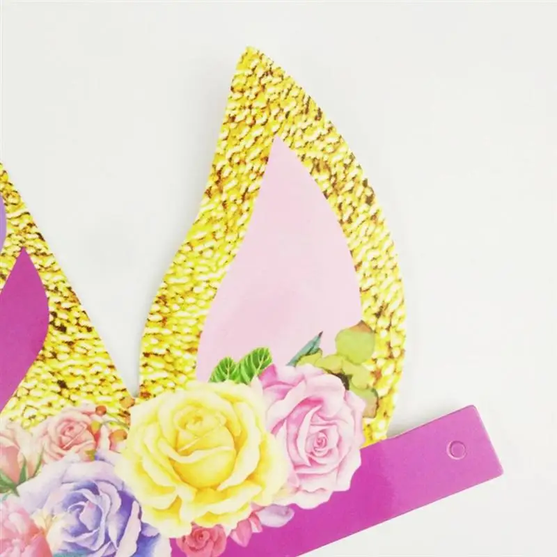 12 шт. вечерние Шапки милый привлекательный Рог единорога с блестками