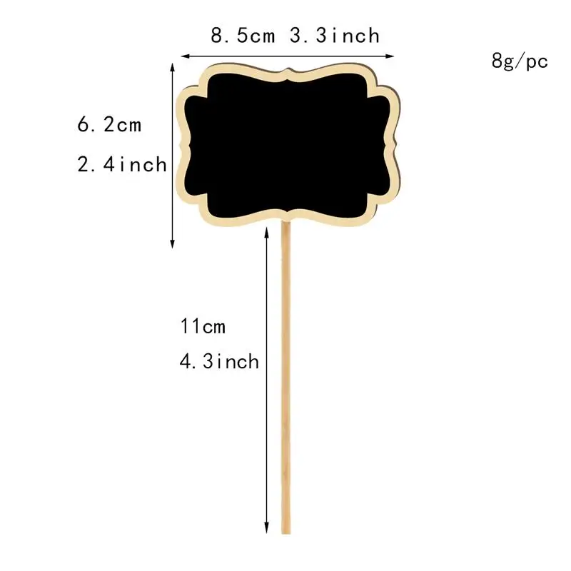 20шт доска для доски деревянная сообщений досок знаки садовые растения бирки