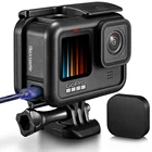 Для GoPro Hero 9 черная пластиковая рамка защитный чехол прочная Противоударная защитная рамка оболочка GoPro9 аксессуары для спортивной камеры