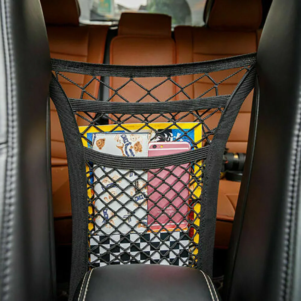 

Safety Storage Net Seat 29*25cm Back Car Protector Three layer Barrier