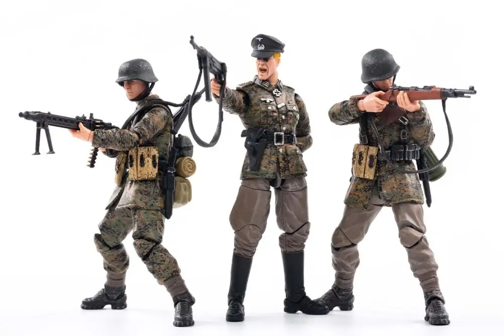 Экшн фигурка JOYTOY JT0548 времен Второй мировой войны немецкий вермахт весна камуфляж