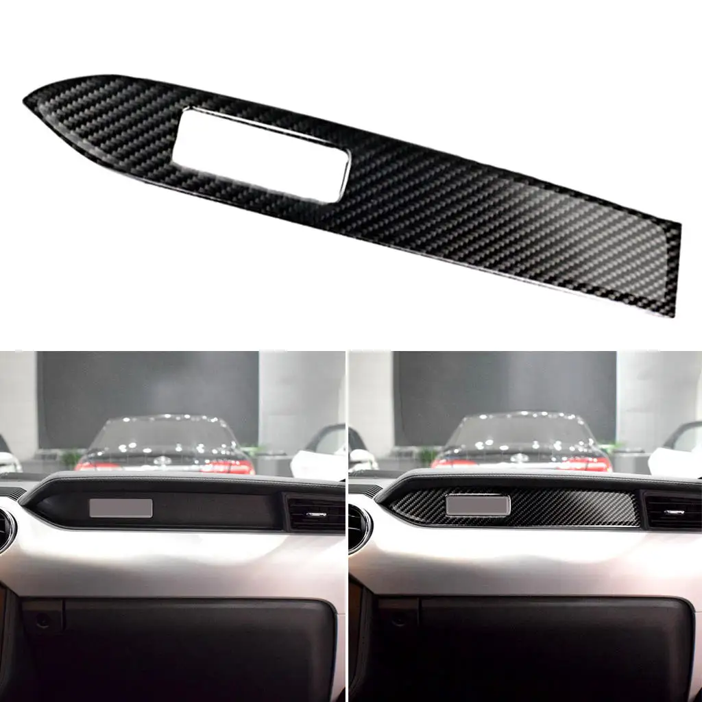 

Carbon Fiber Car Dashboard Decoration Strip Sticker For Ford 15-18