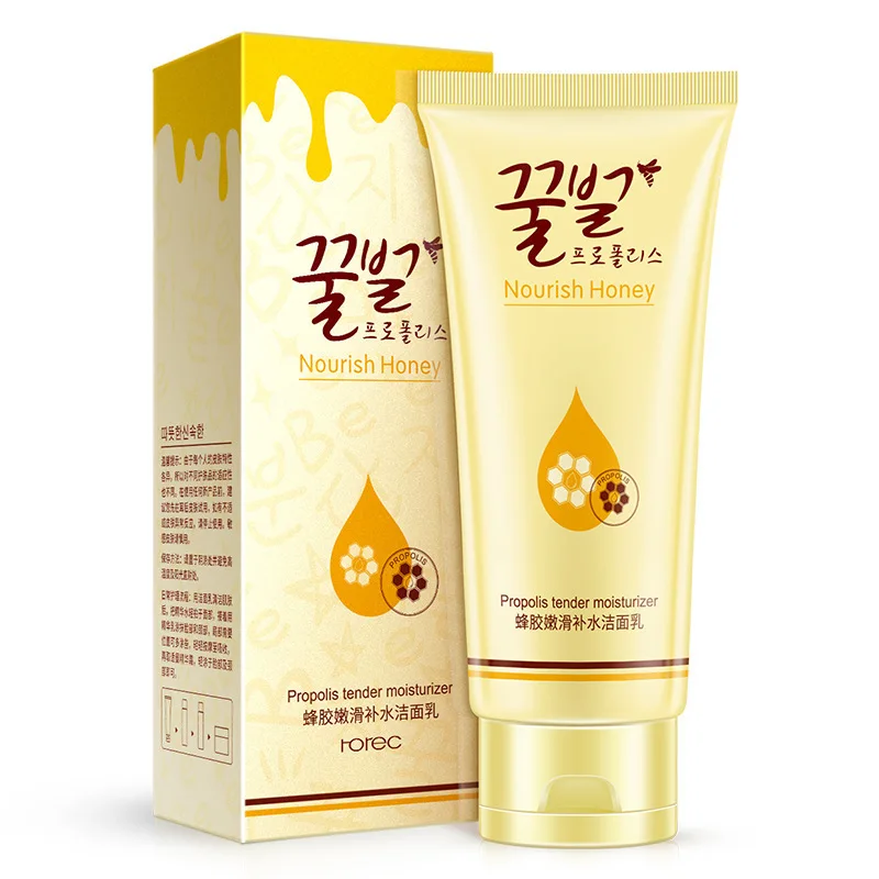 Rorec Отбеливание Омоложение двойная очистка лица очищающее средство пена