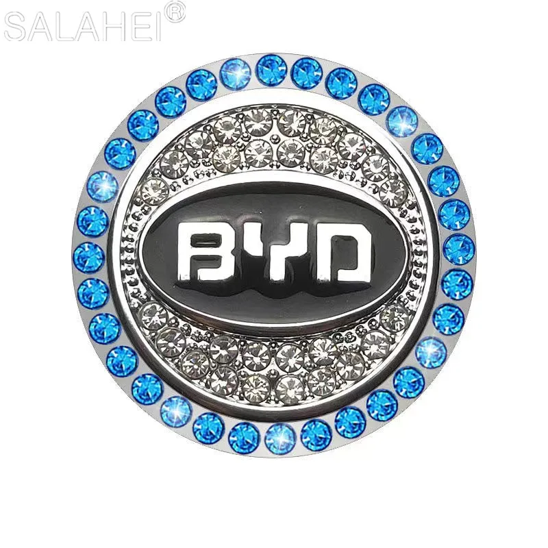 

1set Cars One-Key Engine Start Stop Ignition Push Button Switch Cover Diamond Decorative Crystal Ring For BYD I3 S7 G3 F3 S6 F0