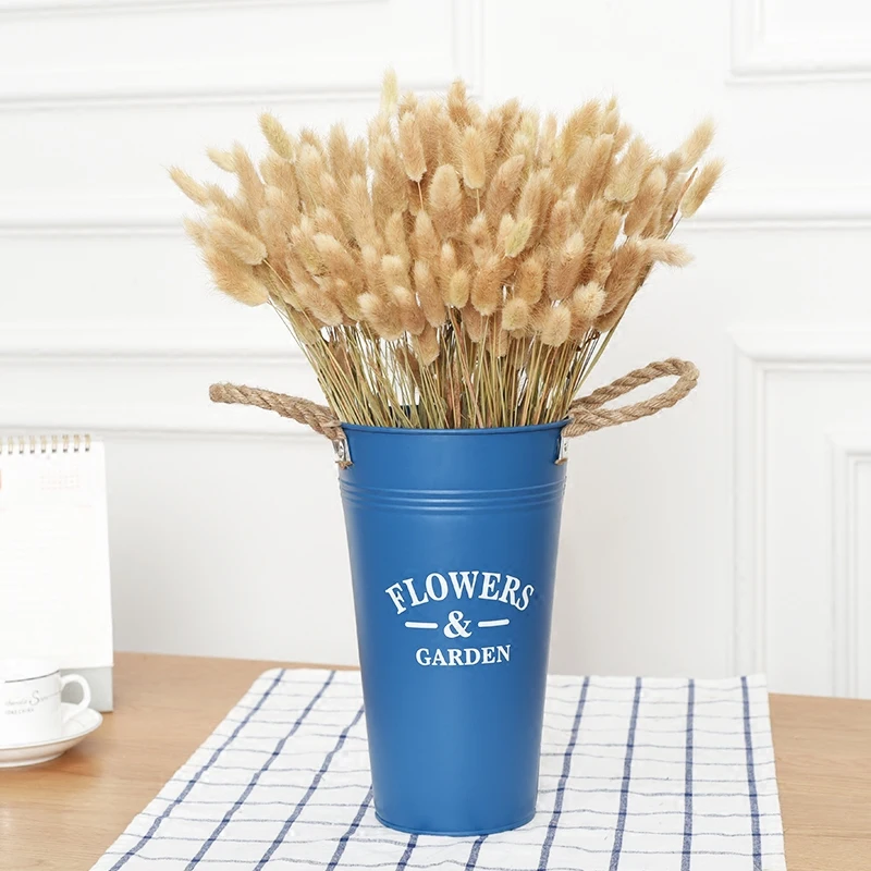 

100 стеблей Denisfen сушеные цветы кроличий хвост Цветочный декор свадебный букет Ретро украшение для дома натуральные Цветочные растения