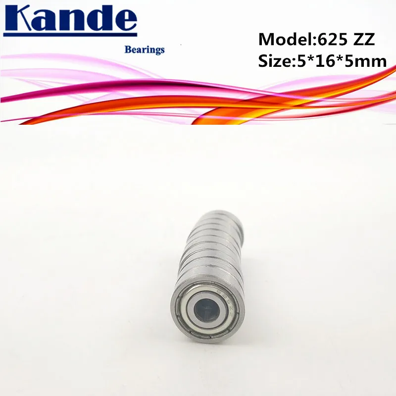 Kande подшипники 625 ABEC-1 625ZZ ABEC-3 625ZZ ABEC-5 625 ZZ Миниатюрный шариковый подшипник с глубоким жёлобом 5x16x5 мм 625-2Z