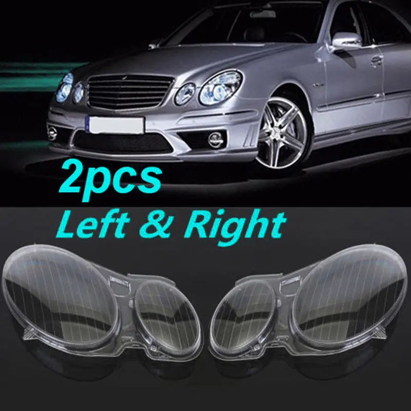 Для Mercedes/Benz E CLASS W211 Автомобильная сборная фара Lense оболочка крышка лампы прозрачный правый/левый автомобильный корпус фары объектива 2002-08