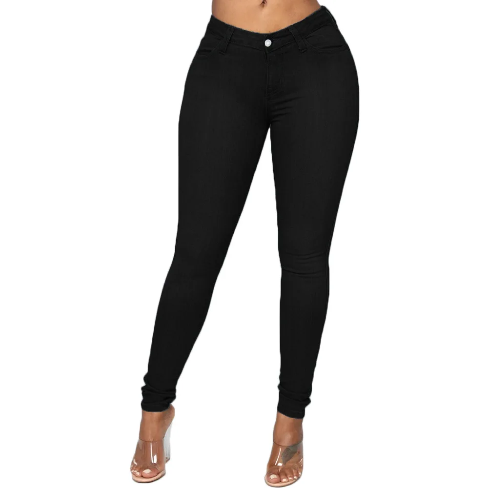 

Autumn Women Tight Jeans Pencil Pants Plus Size Women Denim Pants
