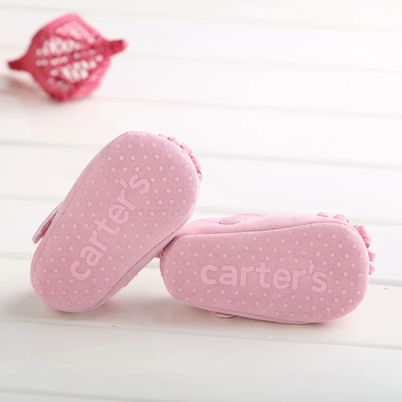 Zapatos de suela blanda para beb&eacute; reci&eacute;n nacido, calzado antideslizante cl&aacute;sico de colores caramelo, cuna de princesa, 12cm, 7 a 12 meses-5