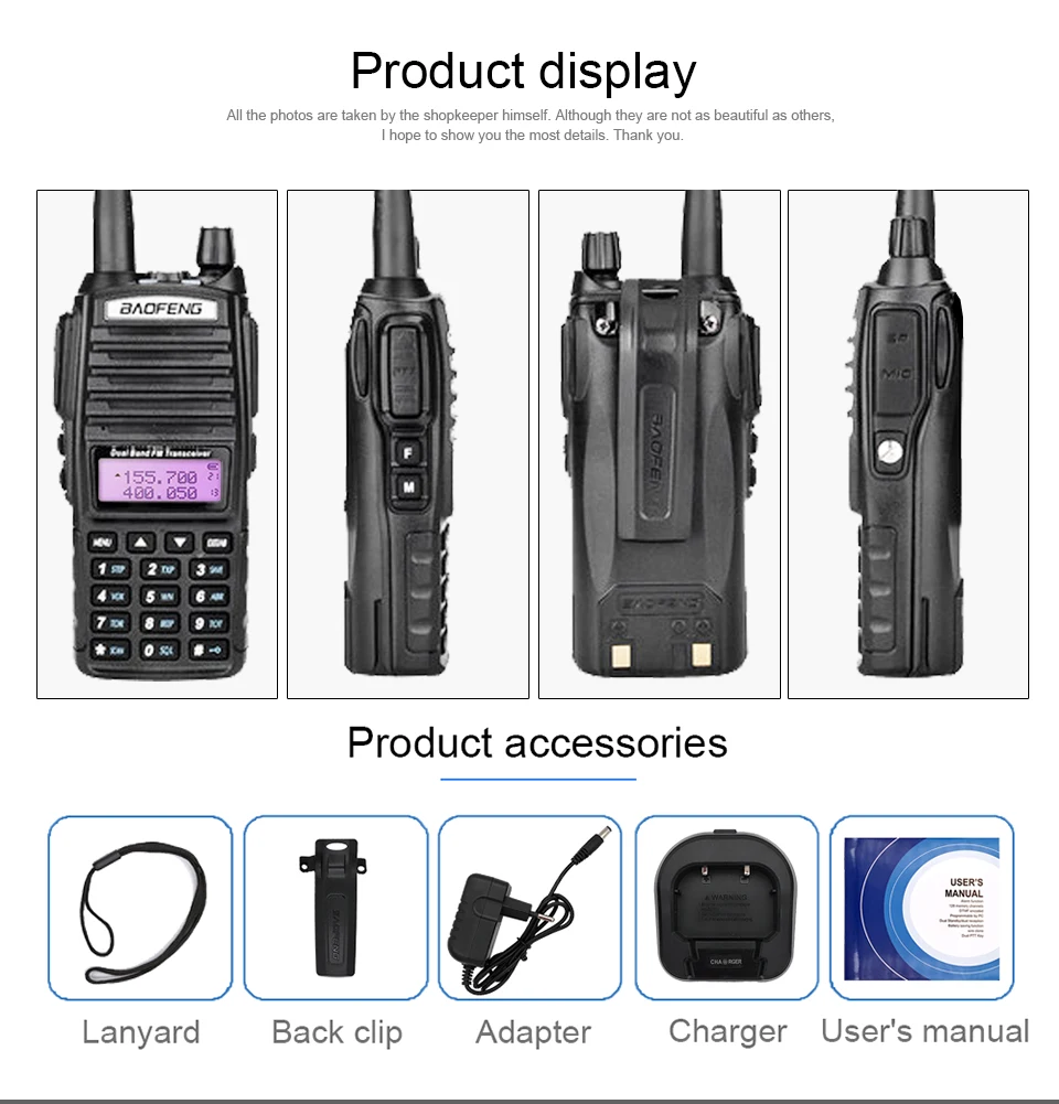 8 Вт BAOFENG UV-82 рация VHF UHF морской Ham CB радиоприемник сканер UV 82 PMR 446 охотничий двухсторонний радиоприемник VOX UV-82HP