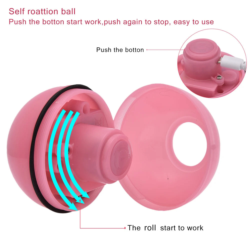 

Smart Jumping Ball USB Electric Pet Toys Magic Roller Ball Cat LED Rolling Flash Ball Automatic Rotating Toy For Indoor Cat Dog