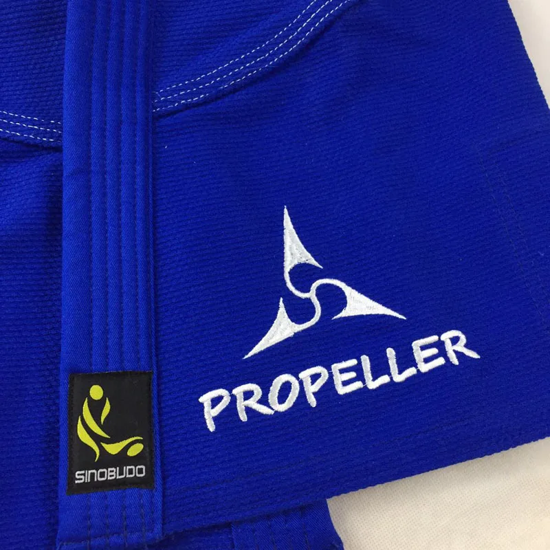 Черный/синий BJJ Gi Jiu Jitsu gi утолщенные тренировочные костюмы для детей и взрослых