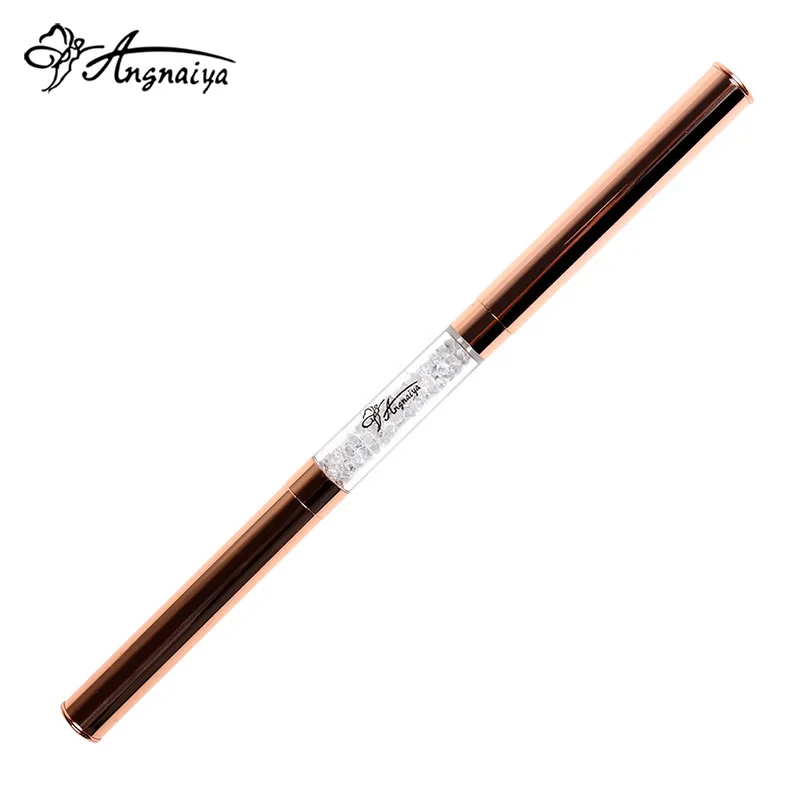 ANGNYA двухсторонний инструмент для розовое золото Nail Art Pen расставить Стразы с