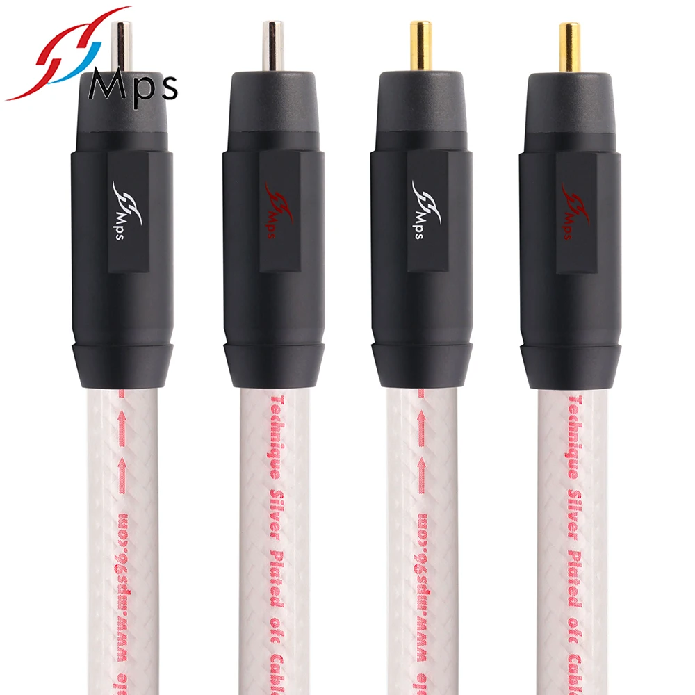 MPS M-8G/8R OFC позолоченный родиевый кабель с родиевым покрытием разъем RCA DIY провод