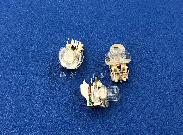 

Боковая изогнутая ножка с оранжево-зеленым тактовым переключателем со светодиодной подсветкой и колпачком, Боковая кнопка, маленький пере...