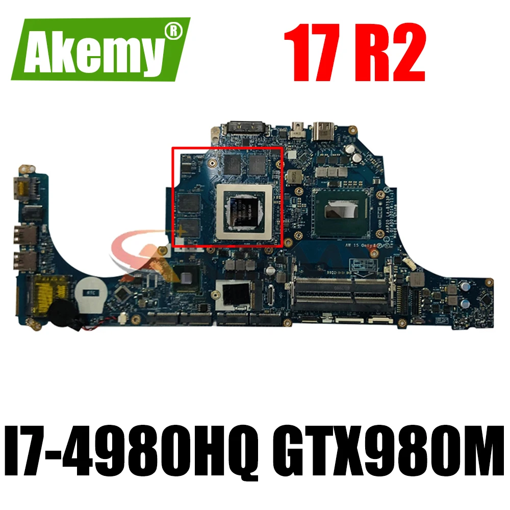 

Материнская плата для ноутбука DELL 17 R2 SR1ZY i7-4980HQ ЦП GTX980M с CN-071T46 071T46 71T46 LA-B753P 100% работает хорошо