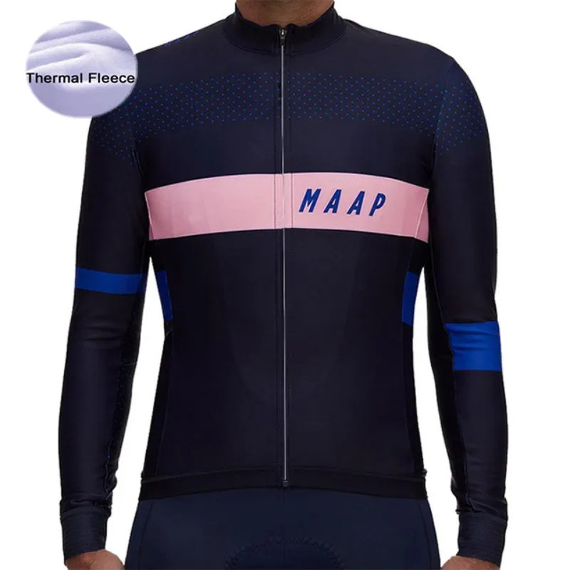 

Spring Winter Cycling Jersey Thermal Fleece Racing Bike Clothes Men Cycling Tops Racing Riding Shirt Maillot Ciclismo Invierno