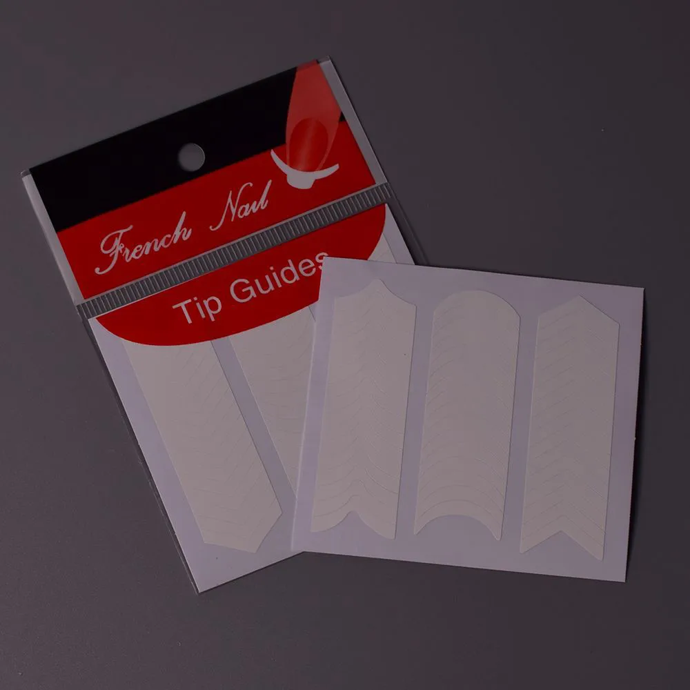 Наклейки для французского маникюра 10 шт. наклейки нейл-арта трафареты ногтей