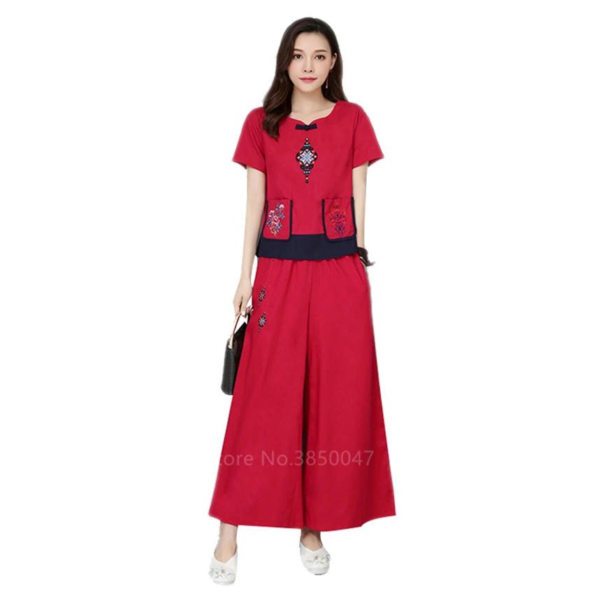 Китайское платье Cheongsam льняное женское традиционное китайское стильное платье Cheongsam женское платье с коротким рукавом Qipao платье с национальным принтом