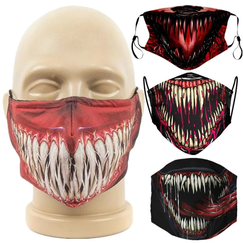 Костюм для косплея Веном Эдди Брока супергероя карнидж клоун каседи маска лица