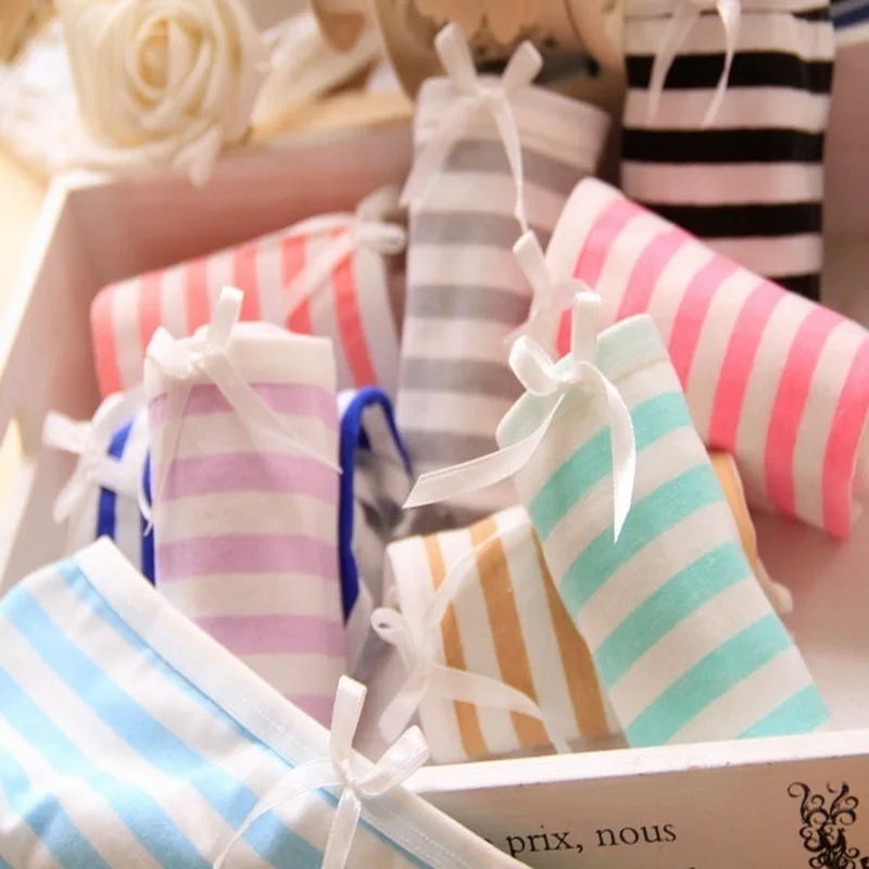 Горячая Распродажа женские сексуальные трусики в полоску низкая талия высокое