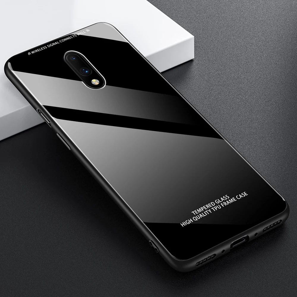 Чехол для Oneplus 7 6 5T Pro противоударный жесткий чехол модный черный красный розовый