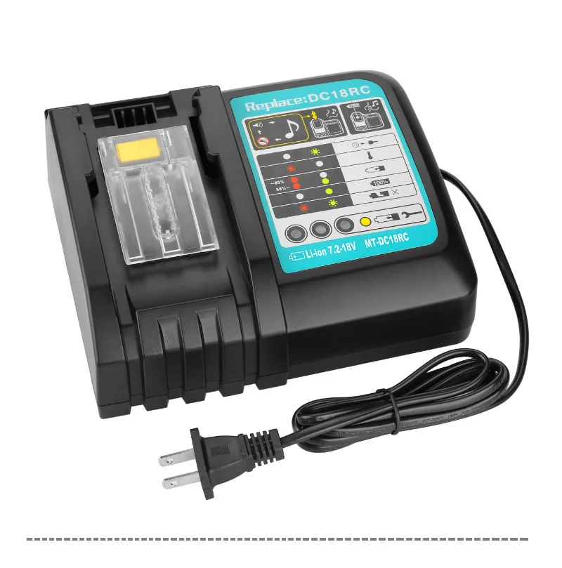 charger 3A 18 в 9000 мА/ч, 6.0A 3.0A BL1830 литий Батарея Замена батарей для Makita дрель LXT400 194205-3 194309-1 BL1815 BL1840 BL1850 L30 - Цвет: charger 3A
