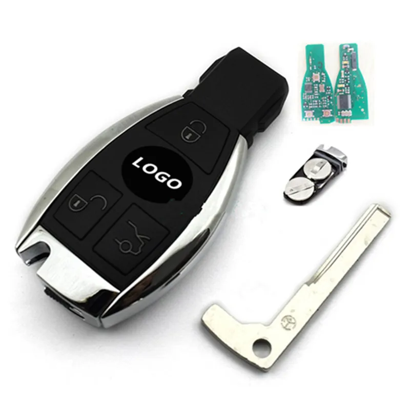 

3 Buttons remote key 433MHz 2 BATTERY For Mercedes Benz NEC BGA BE Auto Key