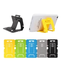 Universal 10pc plastic Stand Card Phone Holder Support For Samsung Suporte Holder Stand Mount For iphone Accessory color random