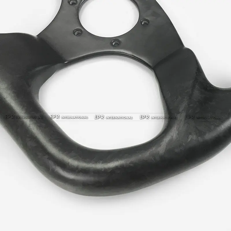 Матовое Кованое карбоновое плоское рулевое колесо (диаметр 320 мм 6 болтов 70