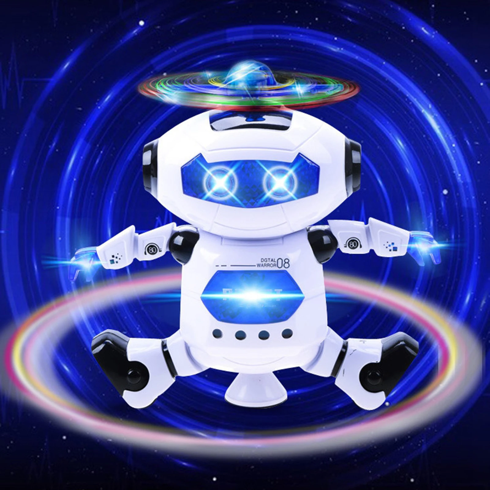 Креативный робот-игрушка электронный ходячий танцующий с музыкальным