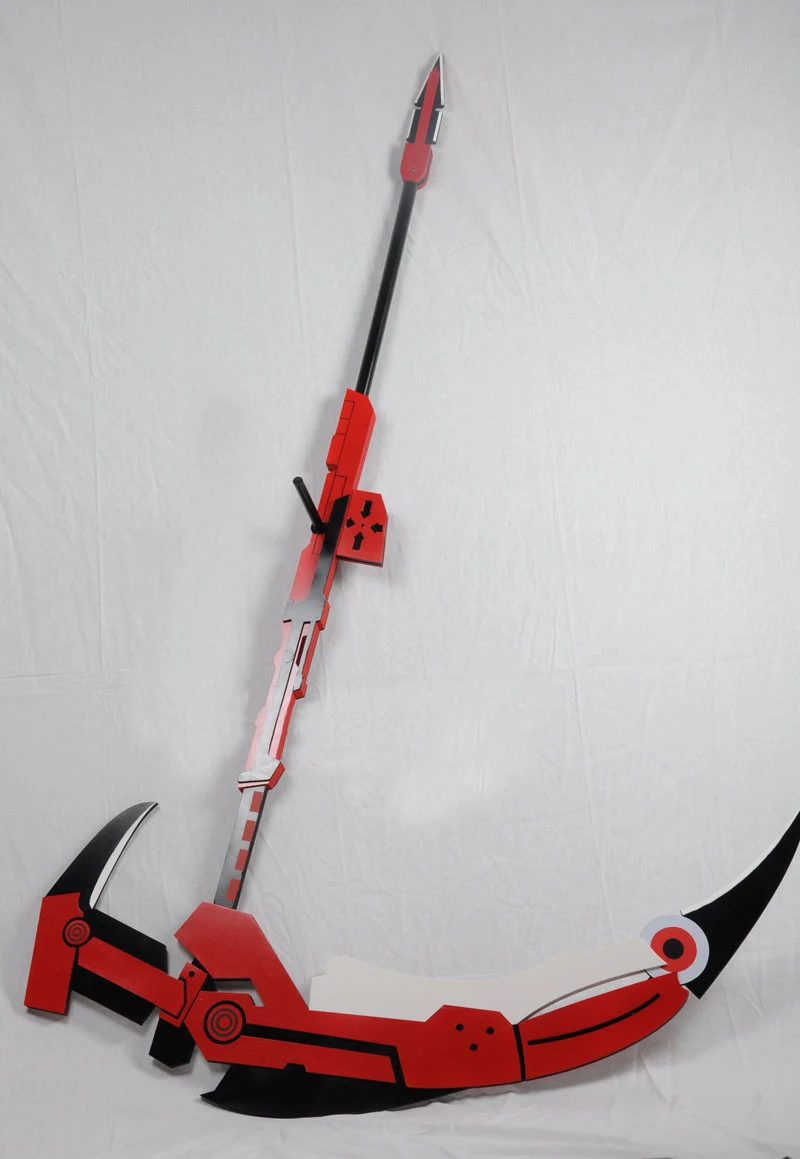 RWBY Рубиновая Роза полумесяц роза Косплей Реплика Scythe Prop |