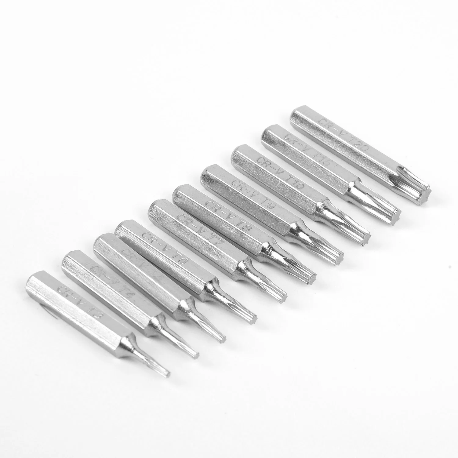 

10x T3-T20 Torx Head Hex Shank Screwdriver Bits 28mm Long Power Tool New