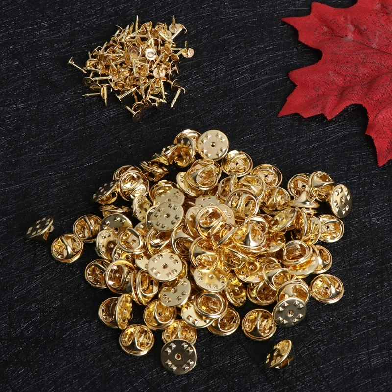 Круглые латунные шпильки сменные для ювелирных изделий 100 шт. | Украшения и