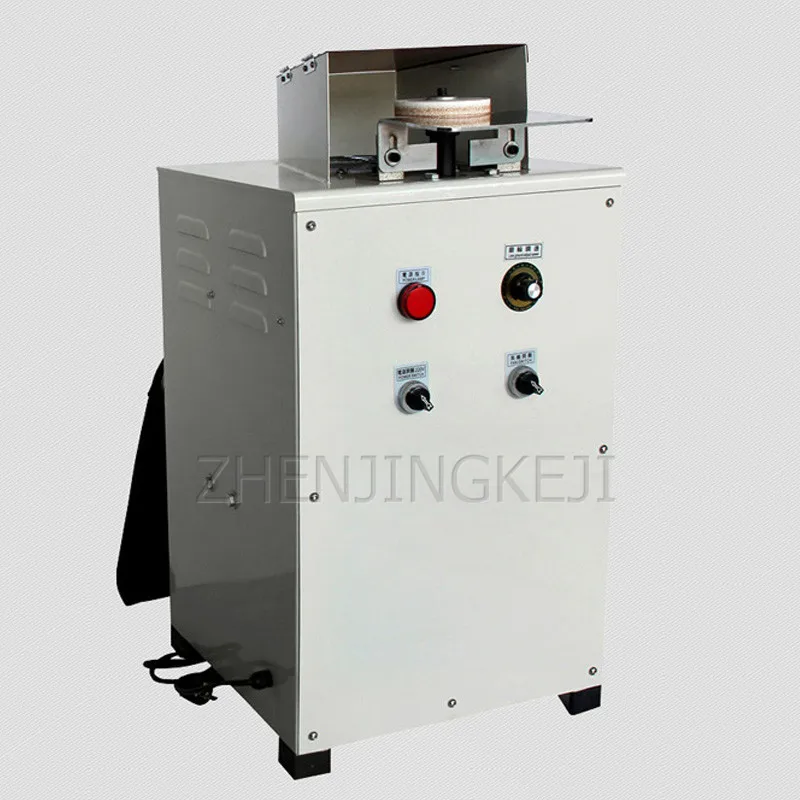 Цена Односторонняя машина для окантовки, автоматический 750 Вт кожаный ремень, кожаные изделия, полировка окантовки, воском, вакуумный инструмент...