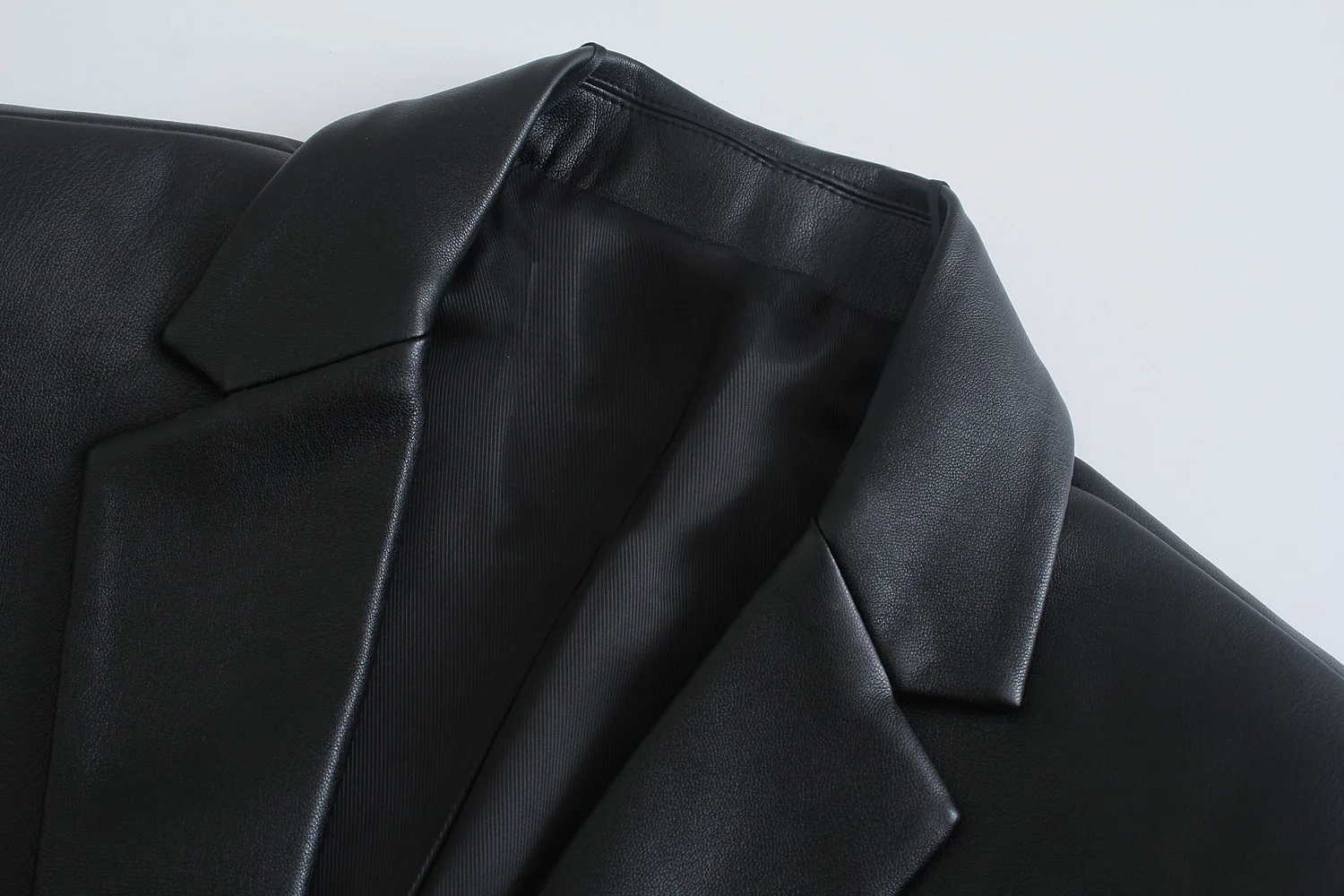 New Long PU Faux Leather Blazers Women Leather Jacket Coat Brand New Women's Jackets Outerwear Ladies Coats Female Leather Suit