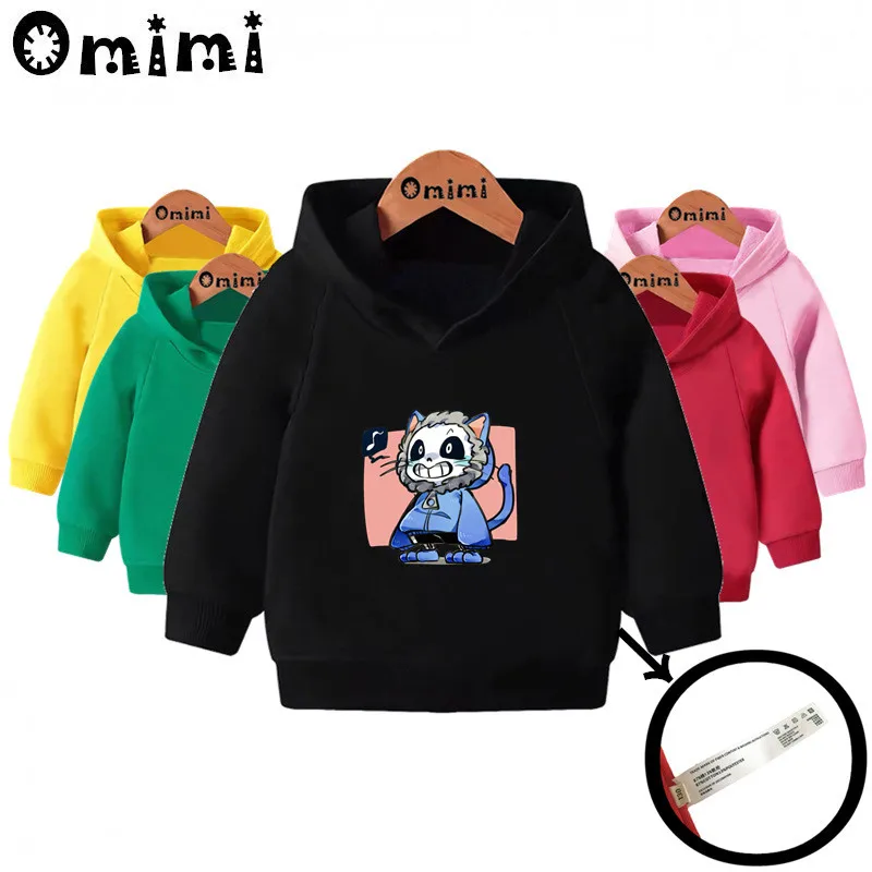 Детские толстовки с капюшоном Dabbing Undertale Sans детский крутой пуловер топы для
