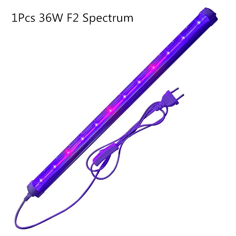 1Pcs 36W F2 Groleds светильник для растений светодиодный светильник для выращивания 36 Вт Фито лампы светодиодный светильник для выращивания полный лампы спектра для растений Фито Лампа цветок рассада Hro - Испускаемый цвет: 1Pcs 36W F2