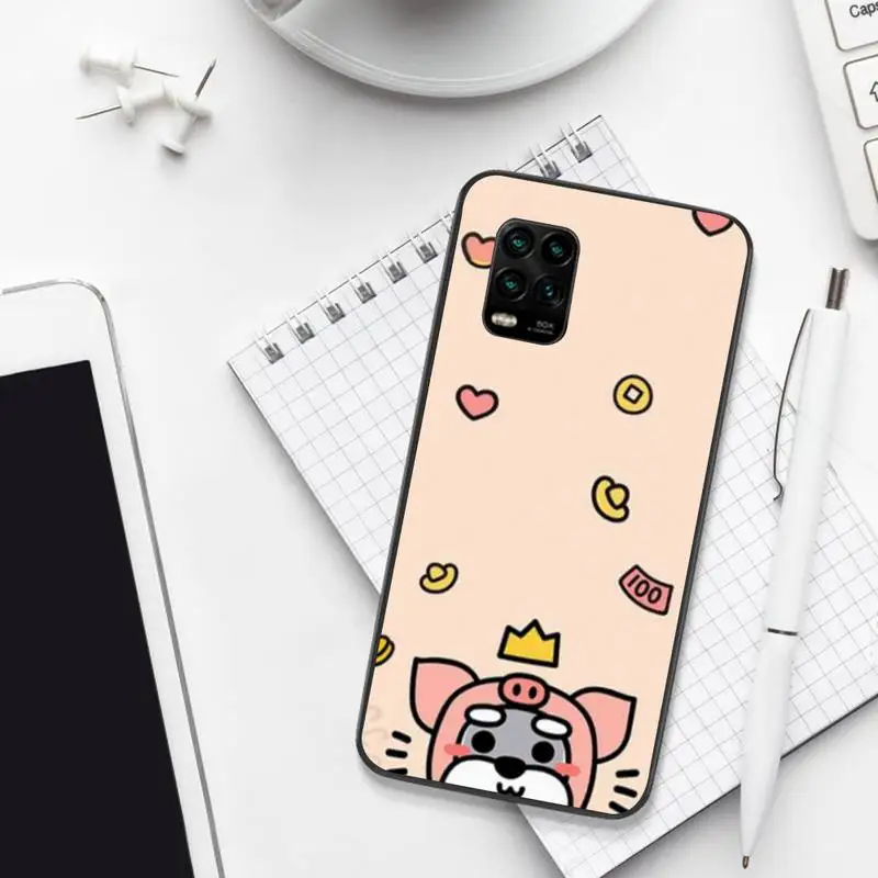

Cartoon Schnauzer Dog Soft Phone Case For Xiaomi 8 9 Se 10 10pro Note 2 3 10 MIX2 S MAX2 3 F1 5X