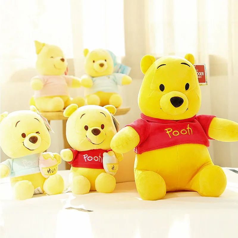 

23-30cm/Disney Winnie The Pooh Cartoon Cute Kawaii Anime Manga Plushies Edward Pooh Bear Pillow Doll Stuffed Plush Toys
