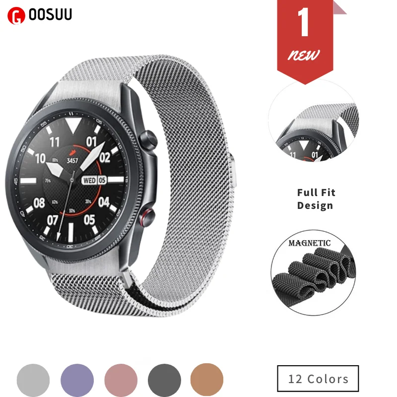 

Ремешок «Миланская петля» из нержавеющей стали для наручных часов, роскошный магнитный браслет для Samsung Galaxy Watch 4, 40 мм, 44 мм, LTE, 42 мм, 46 мм