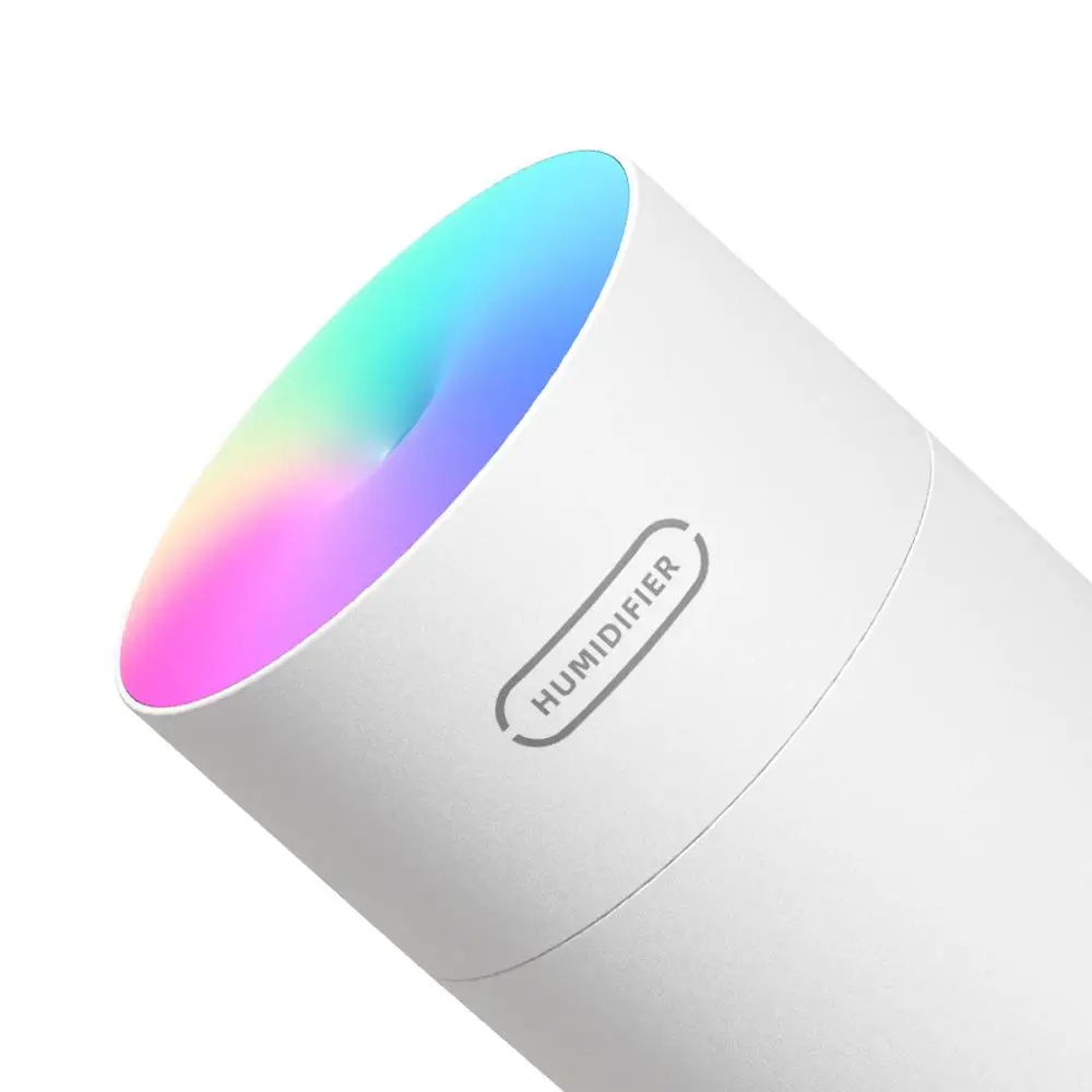 

270ml Mini Desktop Air Humidifier Ultrasonic Aroma Essential Oil Diffuser USB Humidificador with Colorful Lamp for Home Car