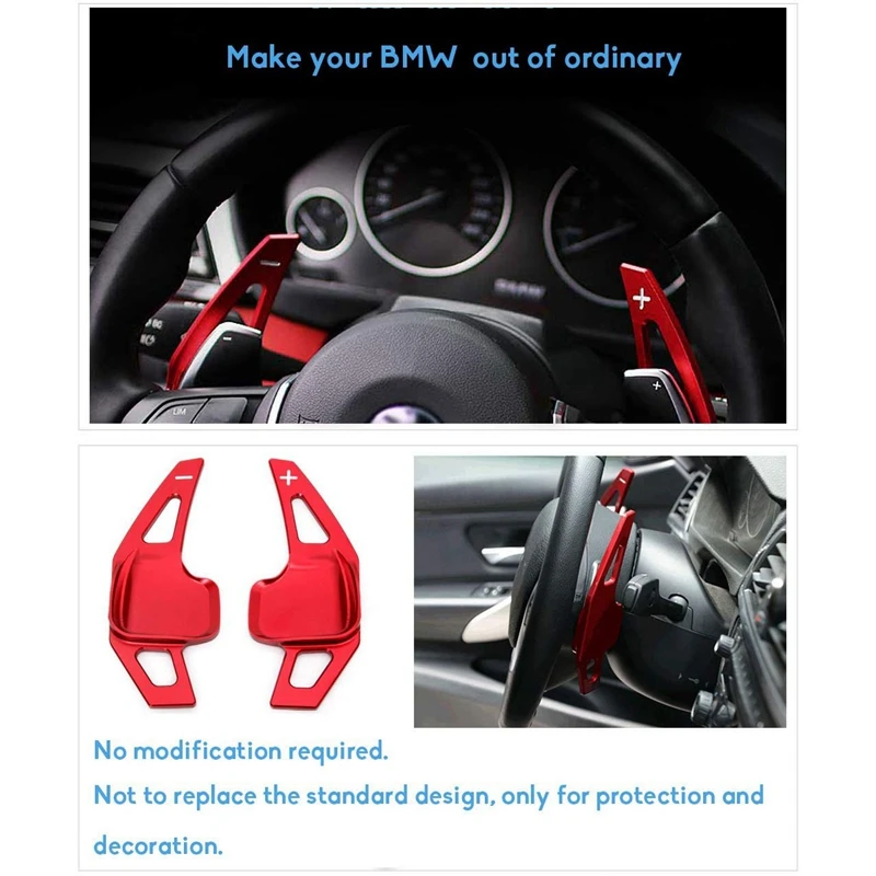 Для BMW Paddle Shifter Extensions CNC Заготовка алюминиевые рулевые колеса сдвиг весло для 2 3 4 X1