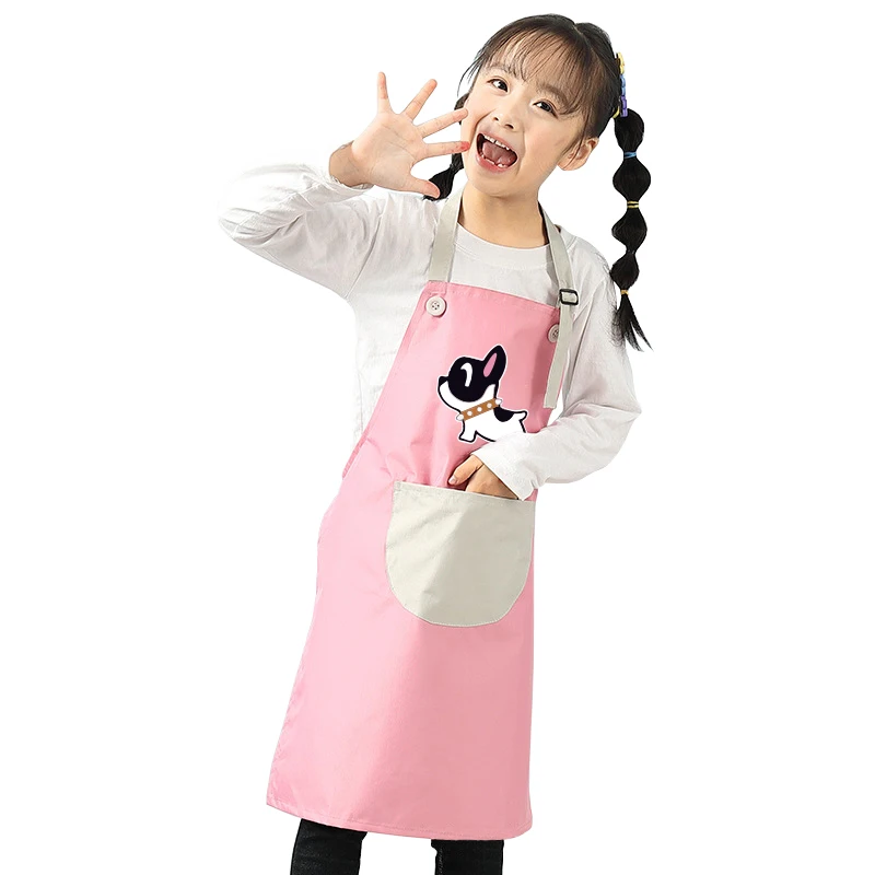 Girl Boy Kindergarten Children's Painting Apron Waterproof And Oil-proof Household Eating Gowns Art Class Smock | Дом и сад