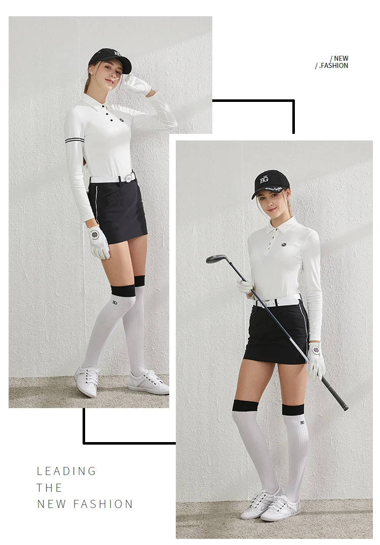 Blktee Гольф Женская рубашка для гольфа с длинными рукавами elatic рубашка BG-19068 женская одежда