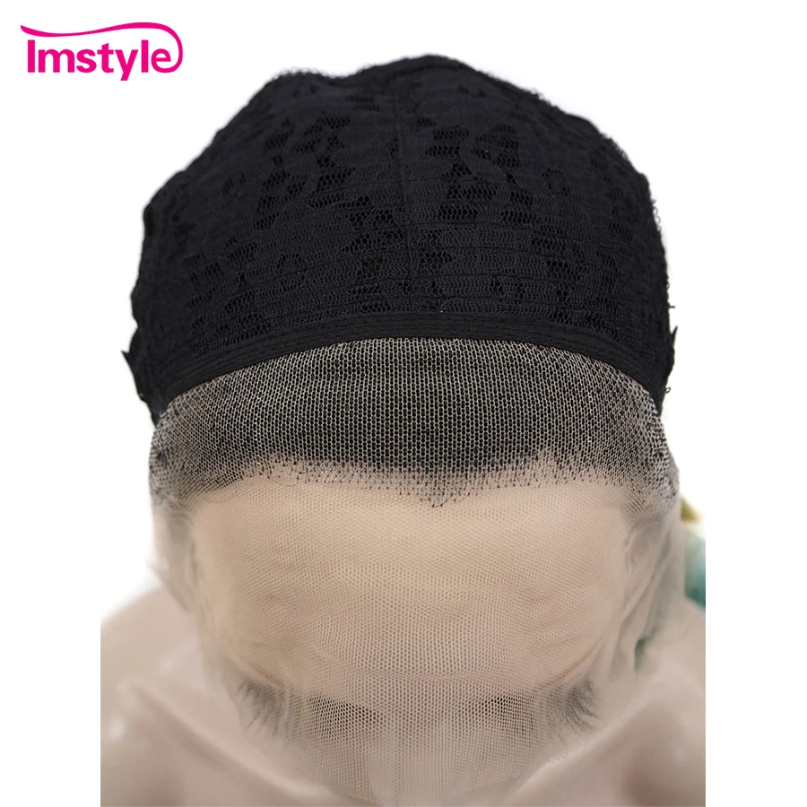 Imstyle короткий парик Белый синтетический на сетке спереди парики с глубокими