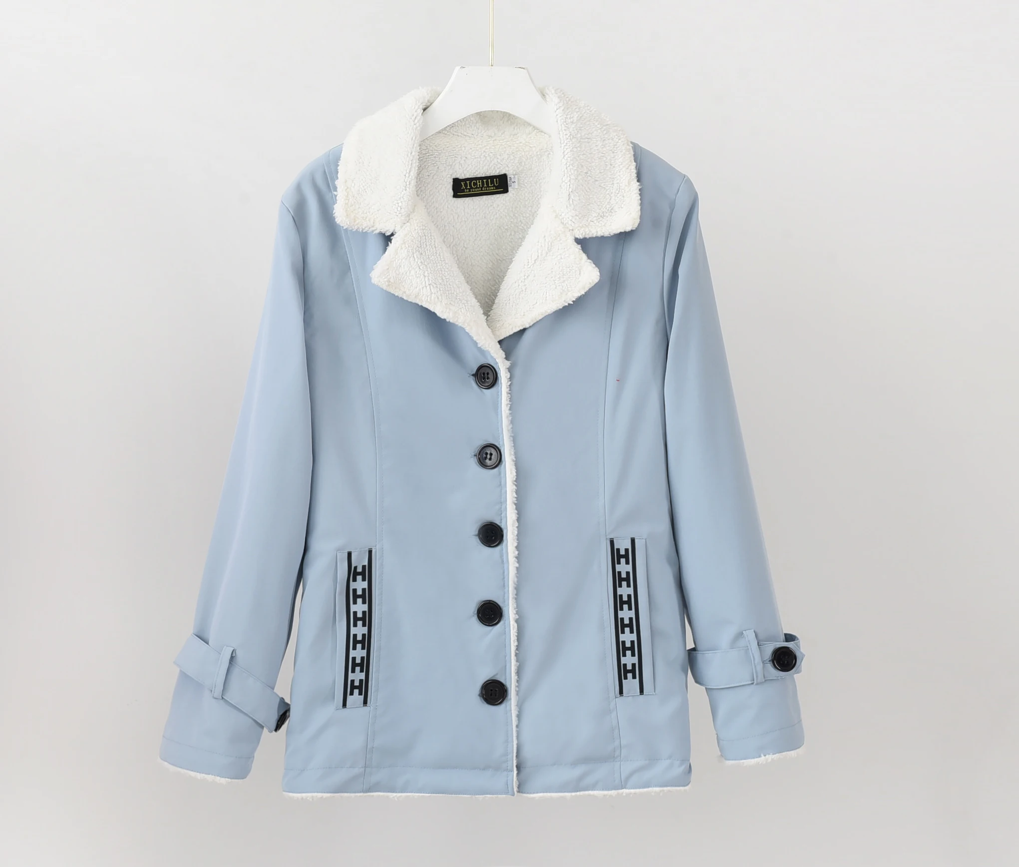 Размера плюс бархатная Толстая теплая хлопковая куртка и зимняя женская одежда